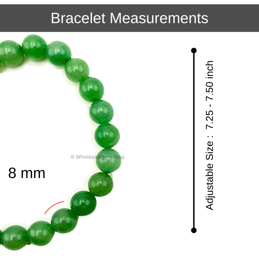 Green Aventurine Single Stone Bracelet - Image 3