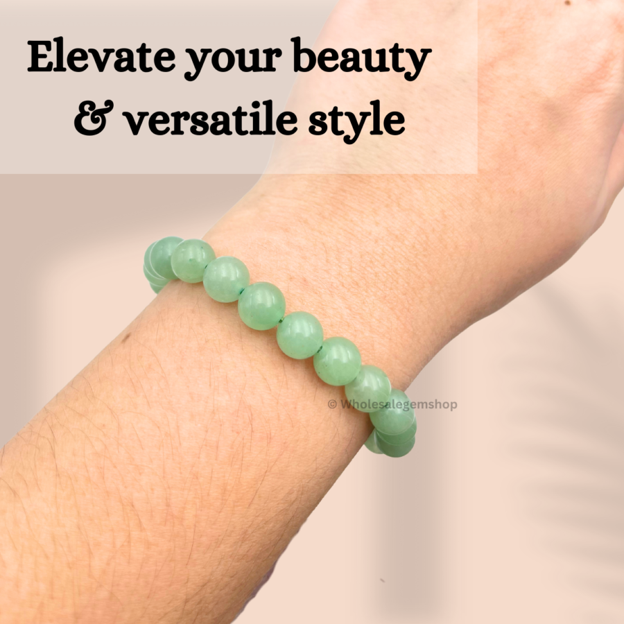 Green Aventurine Single Stone Bracelet - Image 5