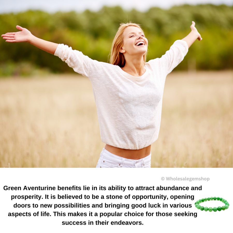 Green Aventurine Single Stone Bracelet - Image 6
