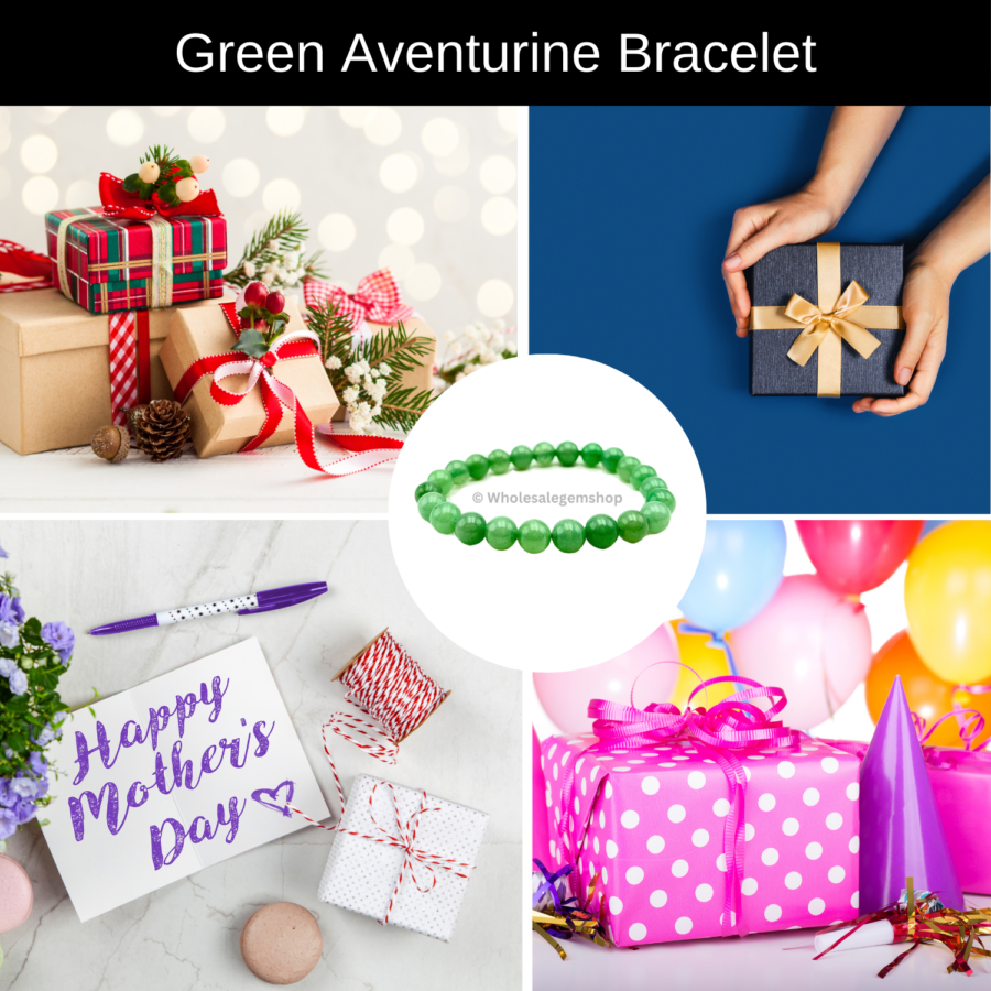 Green Aventurine Single Stone Bracelet - Image 7