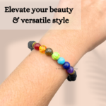 Lava + Seven Chakra Single Stone Bracelet - Image 5