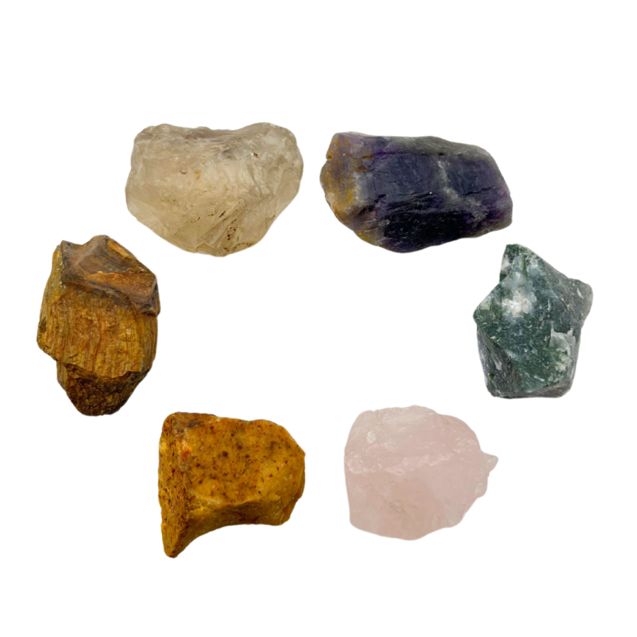 Quit Smoking Crystals Raw Stone Set