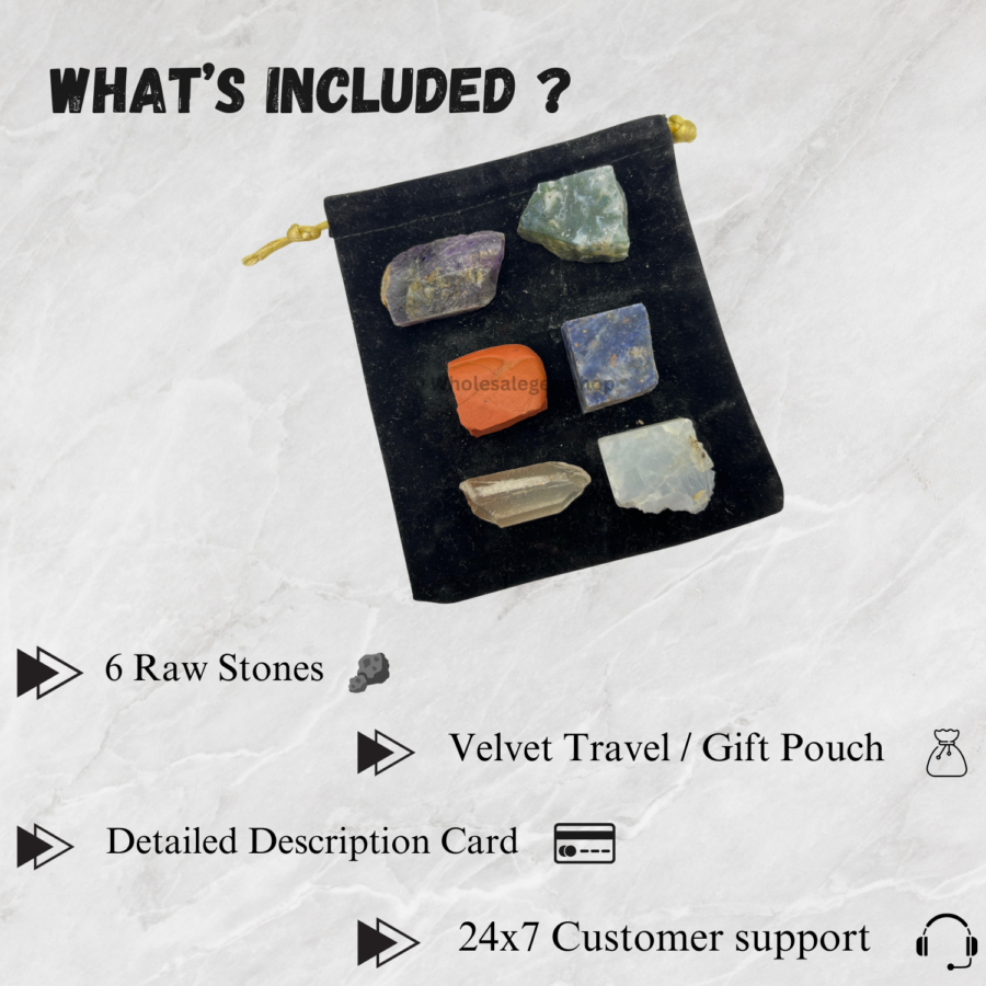Diabetic Support Crystals Raw Stone Set - Image 6
