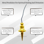 Long Disc Cone Gold  Metal Pendulums - Image 6