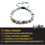 Map Jasper Single Stone Dori Bracelet - Image 4