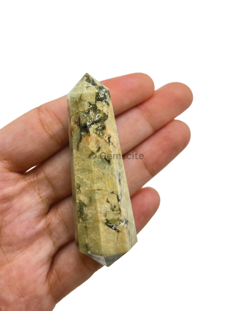 Aquamarine Double Point Tower-3 inch