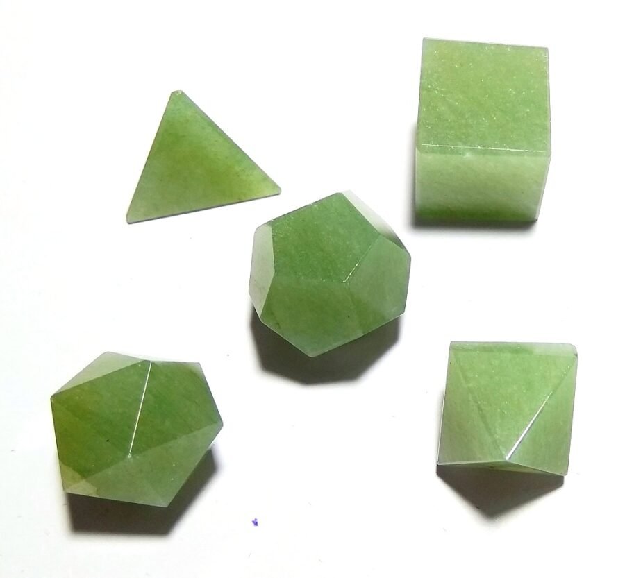Green Aventurine Sacred Geometry Set