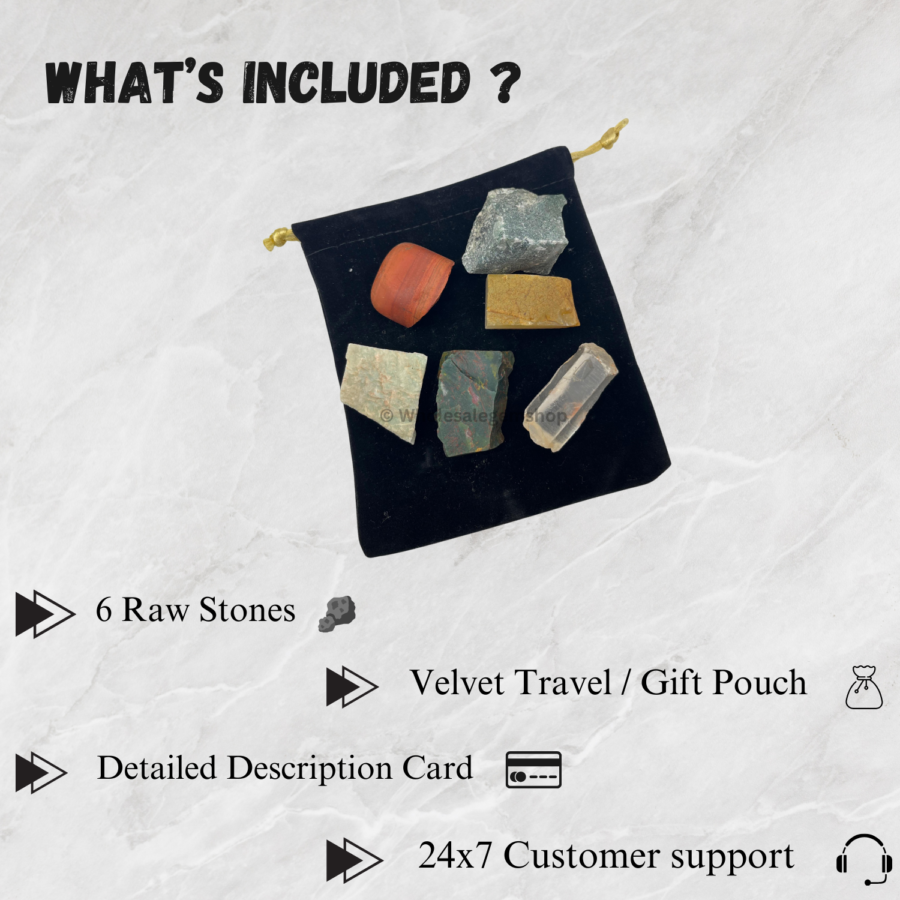 Pain Relief Crystals Raw Stone Set - Image 6