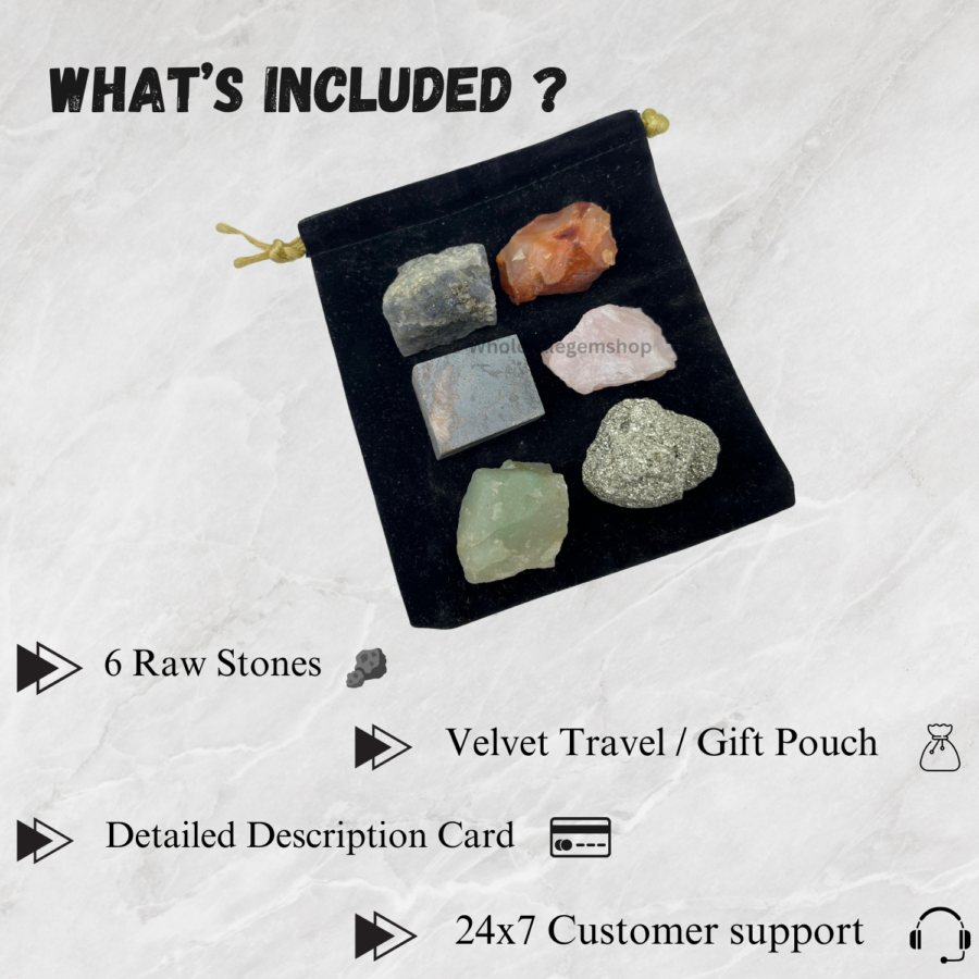 Motivation & Self Belief  Crystals Raw Stone Set - Image 6