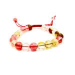 Multi Cherry Quartz Single Stone Dori Bracelet
