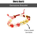 Multi Cherry Quartz Single Stone Dori Bracelet - Image 2