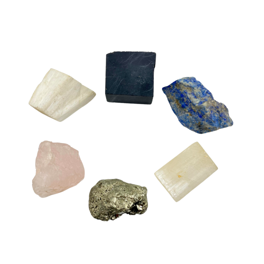 New Home Crystals Raw Stone Set