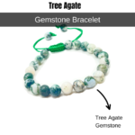 Tree Agate Single Stone Dori Bracelet - Image 2