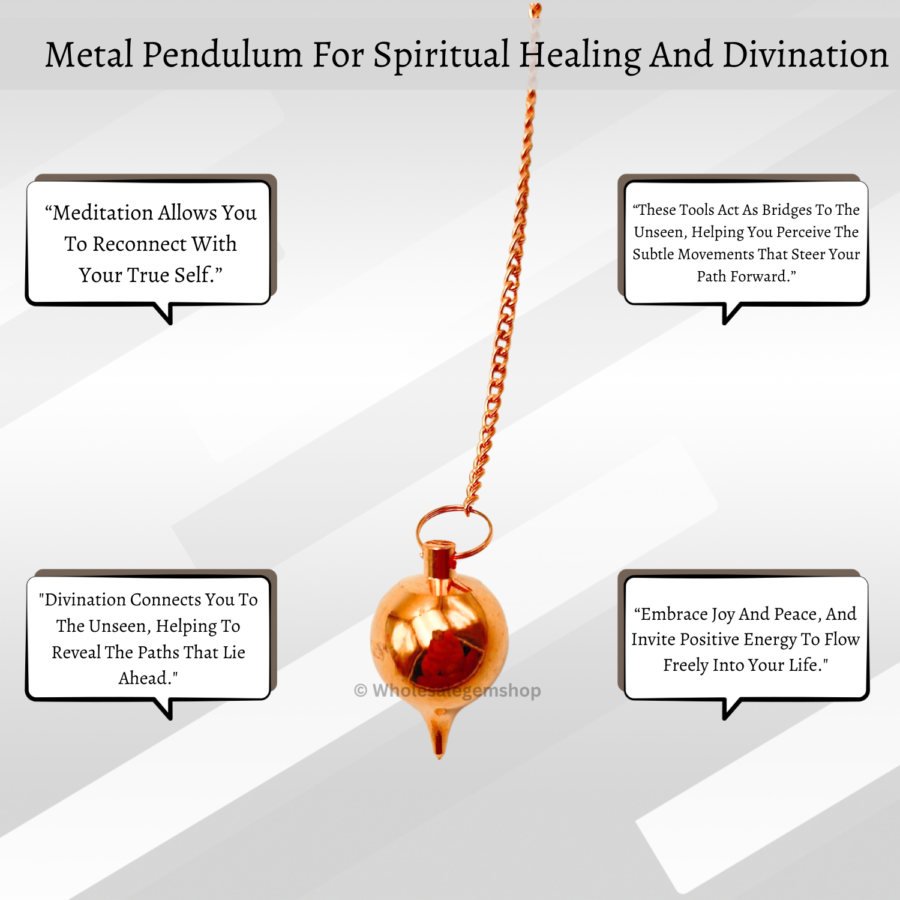 Cone 2 Rose Gold Metal Pendulums - Image 6