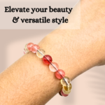 Multi Cherry Quartz Single Stone Dori Bracelet - Image 5