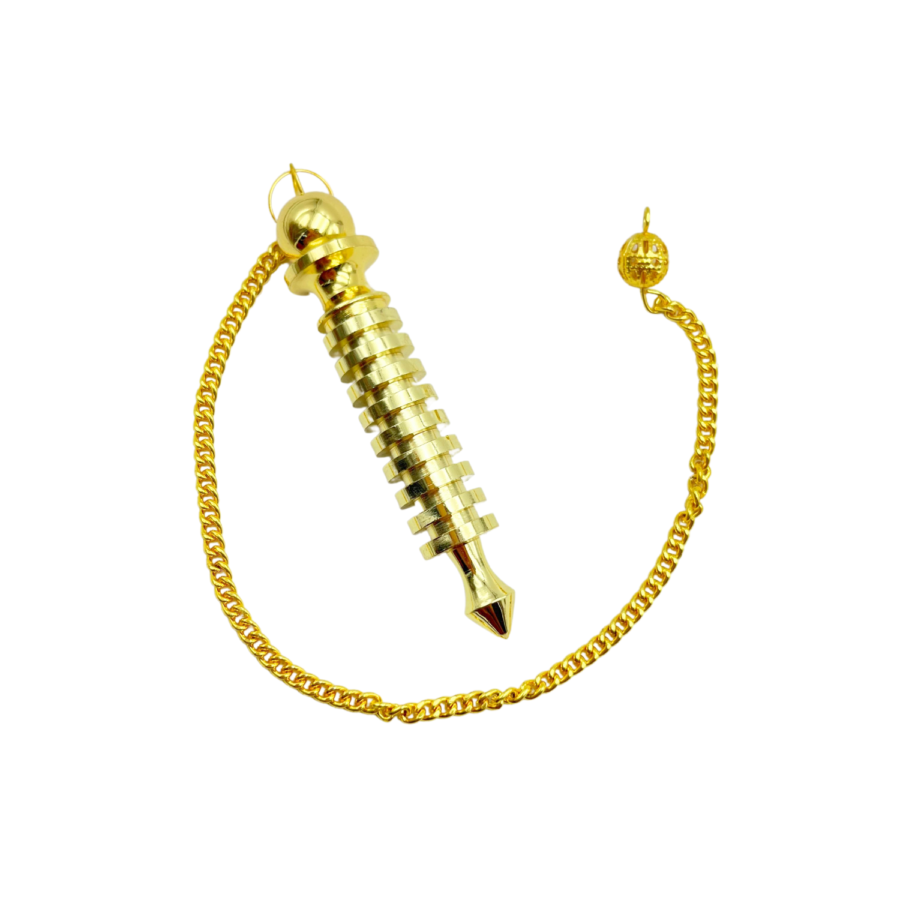Pointed Isis 9 Plate - Gold Metal Pendulums