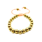 Golden Hematite Faceted Single Stone Dori Bracelet