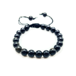 Gold Sheen Obsidian Single Stone Dori Bracelet
