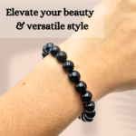 Gold Sheen Obsidian Single Stone Dori Bracelet - Image 4