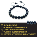 Gold Sheen Obsidian Single Stone Dori Bracelet - Image 5
