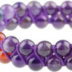 Seven Chakra Amethyst Double Layer Dori Bracelet - Image 2