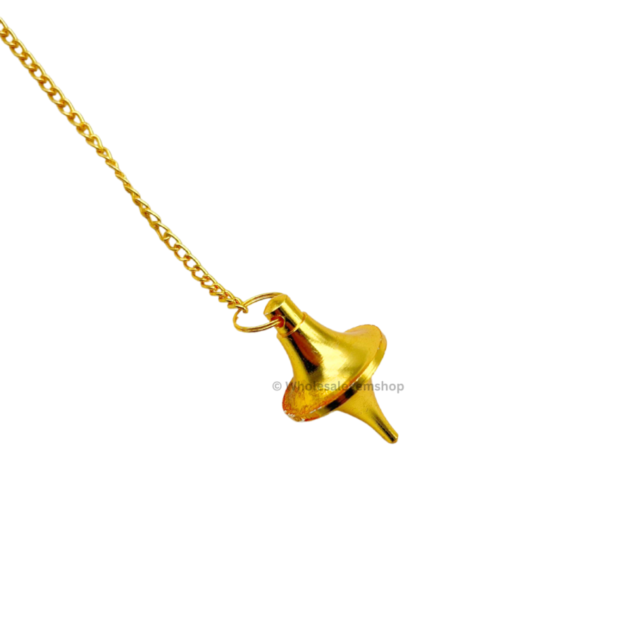 Gold Disc Cone Metal Pendulums - Image 2