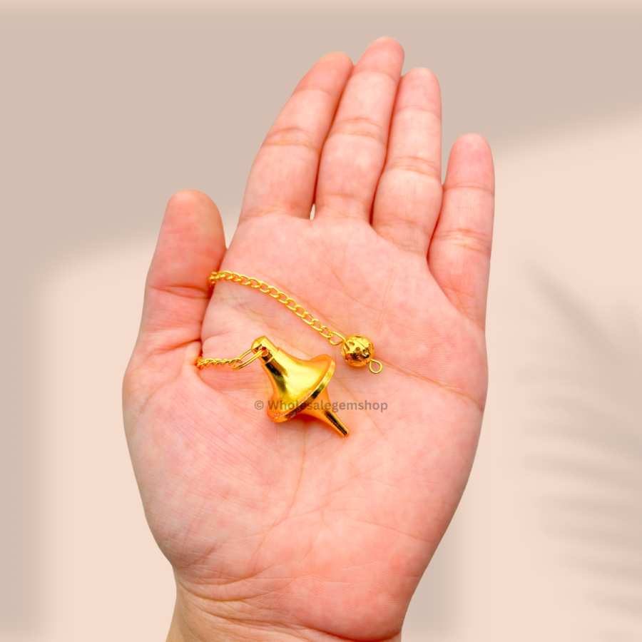 Gold Disc Cone Metal Pendulums - Image 5