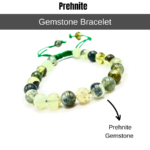 Prehnite Single Stone Dori Bracelet - Image 2