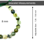 Prehnite Single Stone Dori Bracelet - Image 3