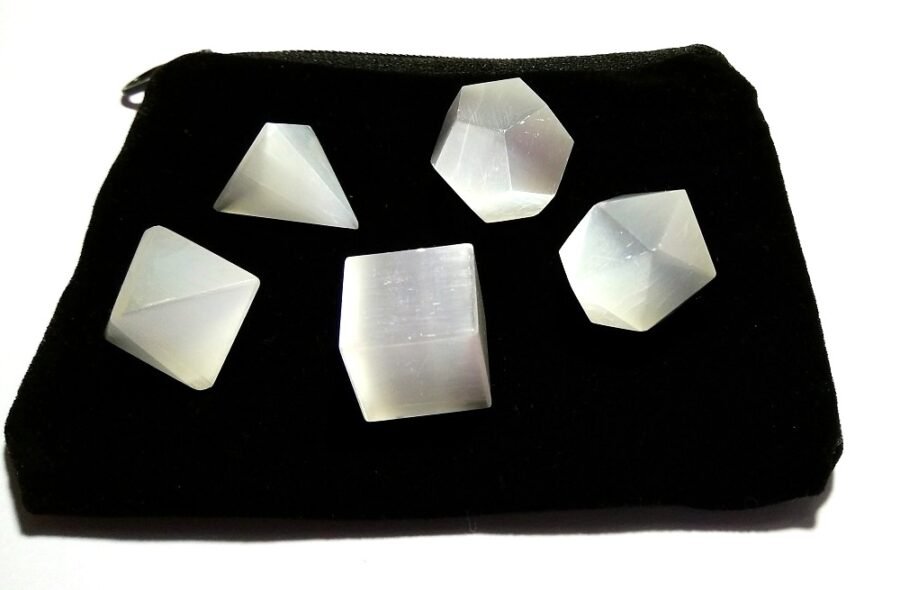 Selenite Sacred Geometry Set - Image 2