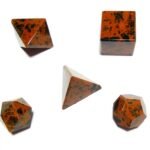 Mahogany Obsidian Sacred Geometry Set - Image 7