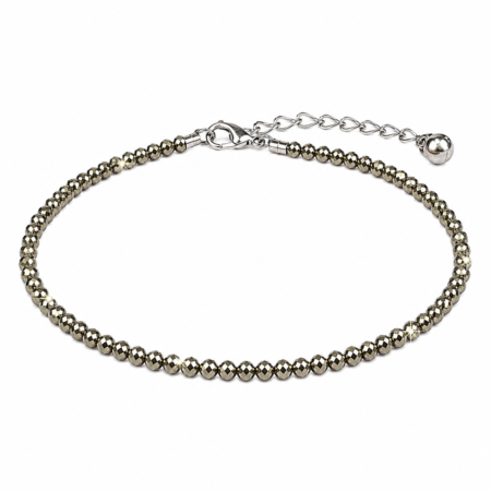 Raw Pyrite Anklet
