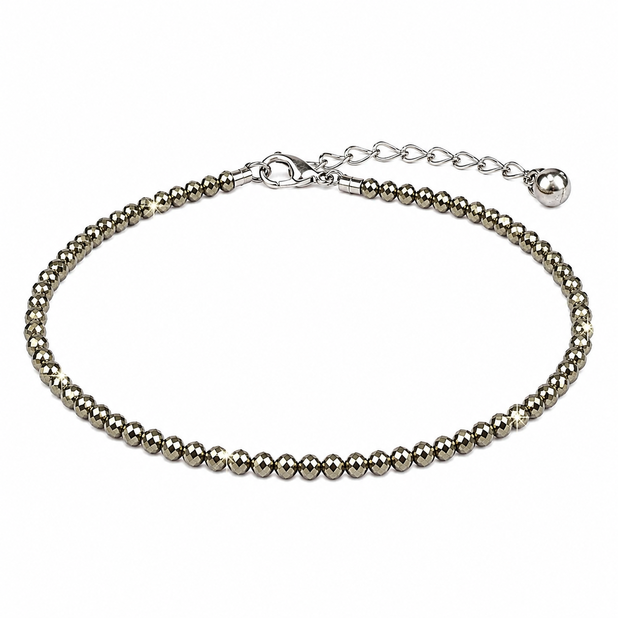Raw Pyrite Anklet