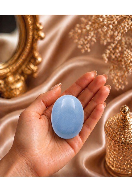 Angelite Palm Stone - Image 3