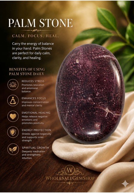 Garnet Palm Stone - Image 5