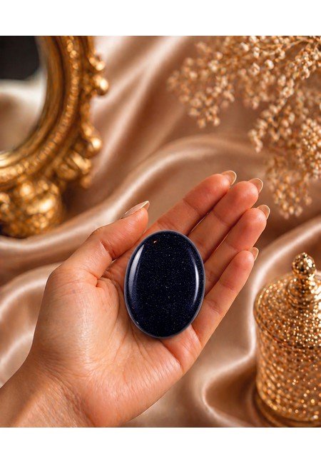 Blue Goldstone Palm Stone - Image 4