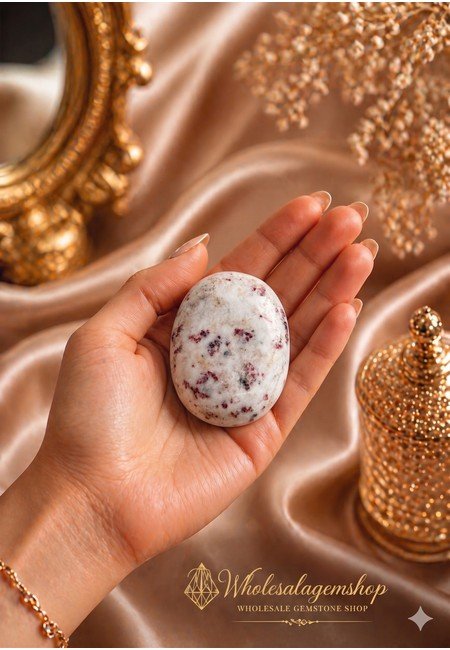 Cinnabarite Palm Stone - Image 4